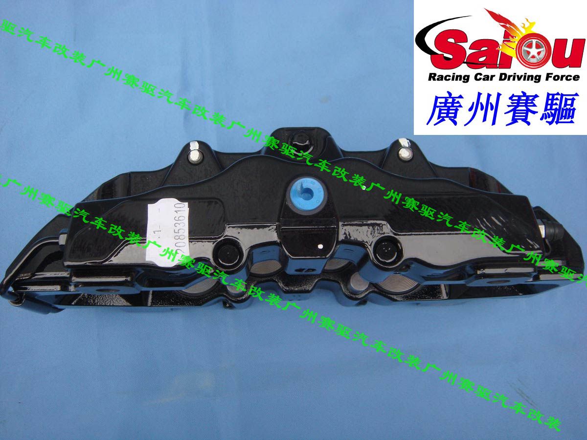 意大利BREMBO 黑色競(jìng)技版八活塞剎車(chē)卡鉗 BREMBO 8活塞剎車(chē)鮑魚(yú) 大大縮短剎車(chē)距離