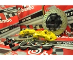 意大利BREMBO六活塞卡鉗競技版剎車GT版剎車套裝